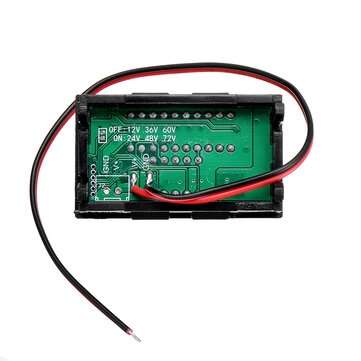 5Pcs DC 12V 36V 60V Car Lead Acid Battery Capacity Indicator 10 Segment Digital Lithium Battery Char