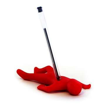 5pcs Funny Pen Holder Desk Organizer Office Desk Accessories Cute Red People Sha... (QUANTITY: 5PCS)