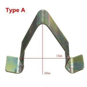 5Pcs Metal Trim Panel Lining Clips Interior Upholstery For VW Audi Seat Skoda (TYPE5: A)