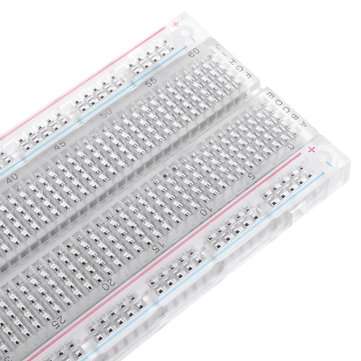 5pcs MB-102 MB102 Transparent Breadboard 830 Point Solderless PCB Bread Board Test Develop DIY