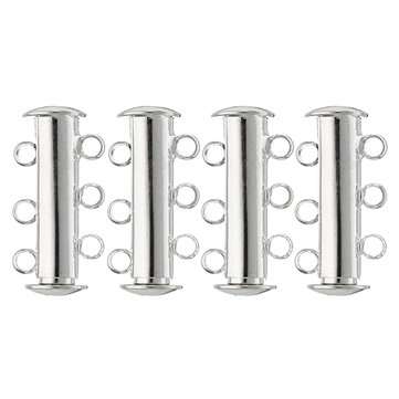 5pcs Magnetic Clasp Buckle Hooks With 2/3 Loops Metal Magnetic Buckle DIY Connectors (SIZE: 3)