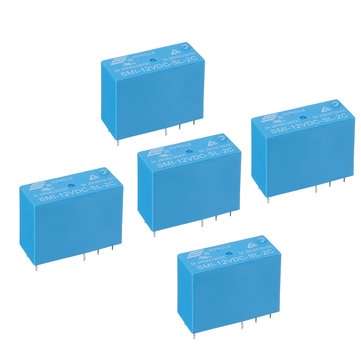 5Pcs SMI-05V/12V/24VDC-SL-2C 5V 12V 24V DC 5A 250VAC/30VDC 8Pin Relay Module (VOLTAGE: 5V)