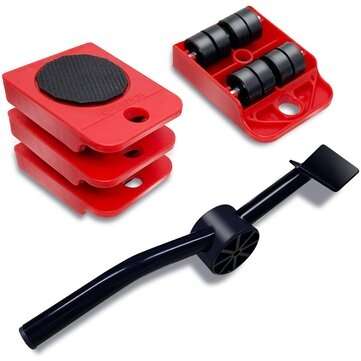 5Pcs Triangle Wheel Mobile Mover Universal Wheel Pulley Base Heavy Object Handling Artifact Tool