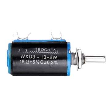 5pcs WXD3-13-2W Precision Potentiometer 1K 1K Ohm Wirewound Multi-Turn Potentiometer