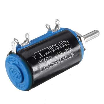 5pcs WXD3-13-2W Precision Potentiometer 220R 470R 5.6K Ohm Wirewound Multi-Turn Potentiometer