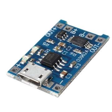 5pcs USB 3.7V 3.6V 4.2V 1A 18650 TP4056 Lithium Battery Charger Module Charging Board Li-ion Power S
