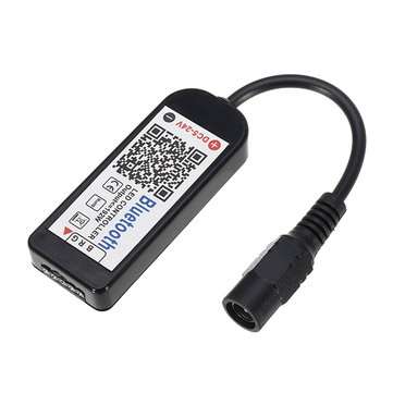 5Pins Black White Type bluetooth APP Controller For RGBW LED Strip Lighting DC5-24V  (COLOR.: BLACK)