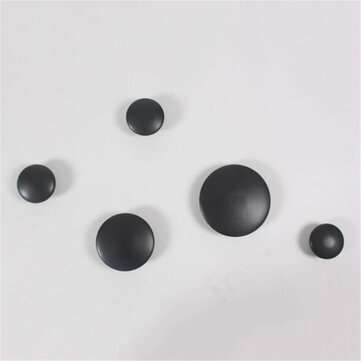 5Pcs/Set Wooden Tree Style Wall Mounted Hanger Cloth Coat Hat Bag Solid Rack Coat... (COLOR.: BLACK)