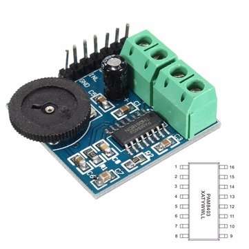 5V PAM8403 3W*2 Dual Channel Audio Amplifier ModulE Class D Power Volume Adjustable