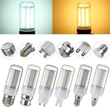 5W SMD4014 E27 E14 E12 G9 GU10 B22 LED Corn Light Bulb Lamp for ... (COLOR.: WARMWHITE | BASE: GU10)