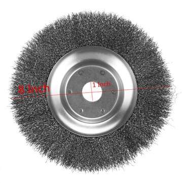 6/8 Inch 2-in-1 Weeding Multifuntion Derusting Brush Plate For Deburring Dust Oxide... (INCH: 8INCH)