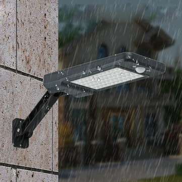 60 LED Remote Control  Solar PIR Motion Sensor Street Light Waterproof Outdoor Ga... (COLOR.: WHITE)