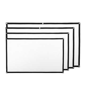 60 72 84 100 Inch 4:3 HD Curtain Display Screen Indoor Outdoor Home Theatre (MODEL: C)