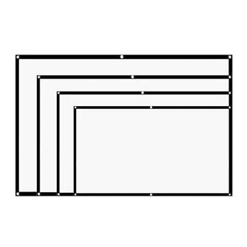 60/100/120/150 inch 16:9 Foldable Portable Projector Screen Cloth Meeting Presentatio... (SIZE: 150)