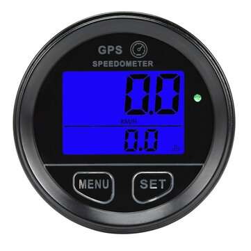 60mm GPS Speedometer Gauge Odometer LCD Digital Dust-Proof Kmh For Car Motorcycle ... (COLOR.: BLUE)