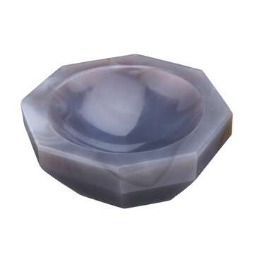 60mm Natural Agate Mortar With Pestle Lab Glassware Mixing Grinder Kit For Pharmaceutical