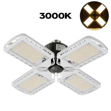 60W 3000-6000K Foldable LED Garage Light Panels Ceiling Lights Worksho... (COLOR TEMPERATURE: 3000K)