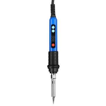 60W Electric Digital Soldering Iron Station 220V 110V Temperature Ad... (PLUG: USPLUG | COLOR: BLUE)