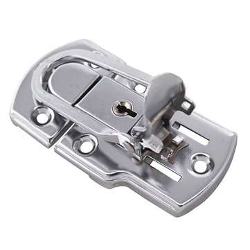 6401B 9050mm Chrome Plated Drawbolt Closure Latch Case Latch Key Locking