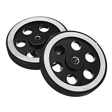 65mm 4mm/6mm Hole Diameter Metal Wheels for Smart Robot Chassis Car  (SIZE 3: 6)
