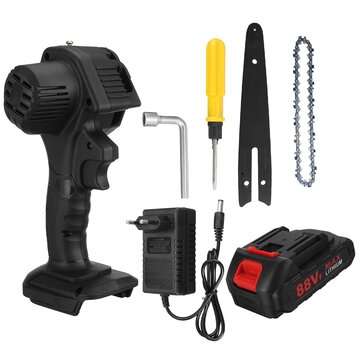 6Inch 1200W 21V Electric Chain Saw Pruning ChainSaw Cordless... (PLUG: EUPLUG | BATTERY: ONEBATTERY)