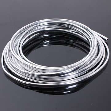 6M Chrome Moulding Trim Strip Car Door Edge Scratch Protector Cover