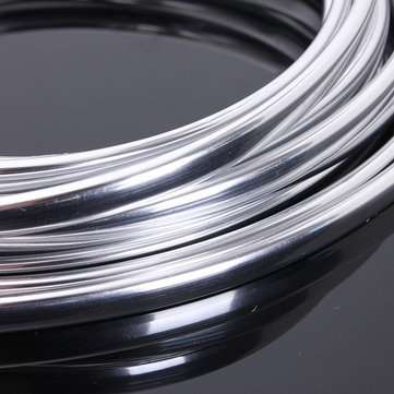6M Chrome Moulding Trim Strip Car Door Edge Scratch Protector Cover