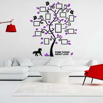 6Colors 5Sizes 3D Wall Decals Photo Frame Acrylic Wall Stickers Home Wall Decorative Art (SIZE: XL)