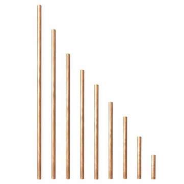 6mm Diameter 50-600mm Copper Round Bar Rod for Milling Welding Metalworking (SIZE: 150MM)