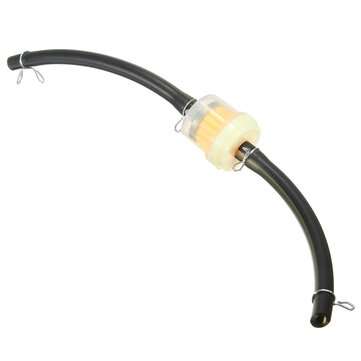 6mm Gas Fuel Filter Pipe Hose Line With 4 Clips Motorcycle Pit Dirt Bike (COLOR.: YELLOW)