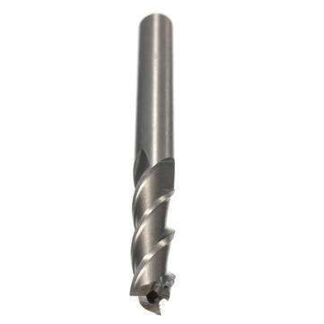 6mm x 6mm 3 Flute HSS  Aluminium End Mill Cutter Extended CNC Bit Milling Cutter