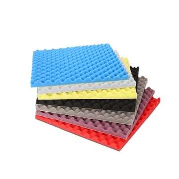 6Pcs 25x25x3cm Acoustic Foam Panel Sound Stop Absorption Sponge for Studio (TYPE: B5PCS)