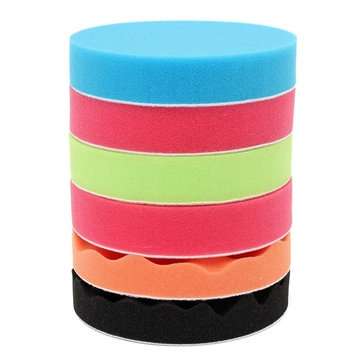 6pcs 6 Inch 150mm Polishing Buffing Pad Kit for Car Polisher