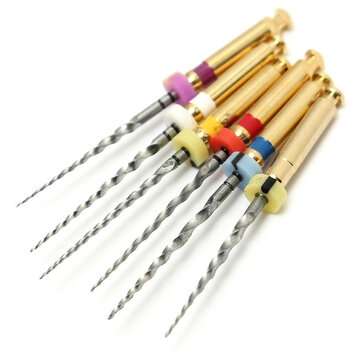 6pcs Dental Universal Endodontic Rotary Files Assorted SX-F3 21mm Dental Tools