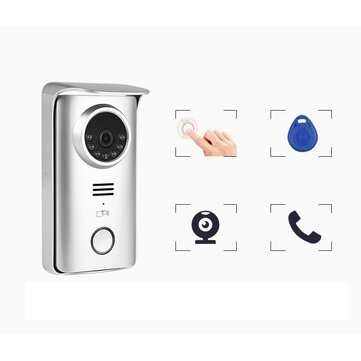 7 inch Wired Video Door Phone Visual Video Intercom Two-way Audio Intercom Fingerprint With Waterpro