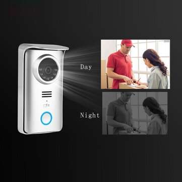 7 inch Wired Video Door Phone Visual Video Intercom Two-way Audio Intercom Fingerprint With Waterpro