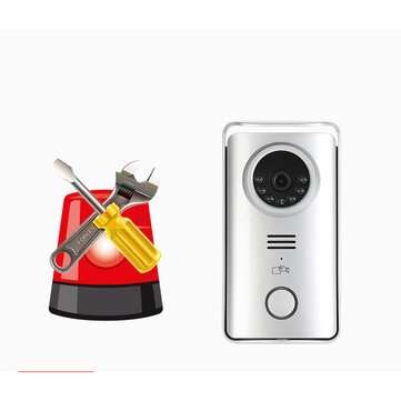 7 inch Wired Video Door Phone Visual Video Intercom Two-way Audio Intercom Fingerprint With Waterpro