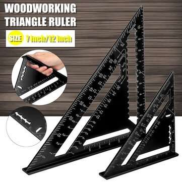 7"/12" Speed Square Rafter Protractor Miter Triangle Angle Square ... (SIZE: 7INCH | TYPE: IMPERIAL)