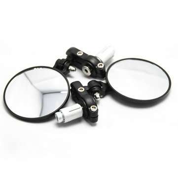 7/8inch 22mm Motorcycle Aluminum Handlebar Circular Foldable Mirrors