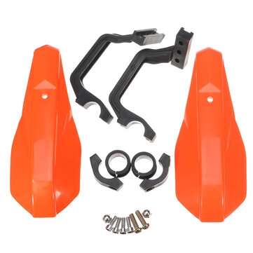 7/8inch 22mm Motorcycle Brush Handlebar Hand Guards Mount Kit Dirt Bike Motocross (COLOR.: ORANGE)