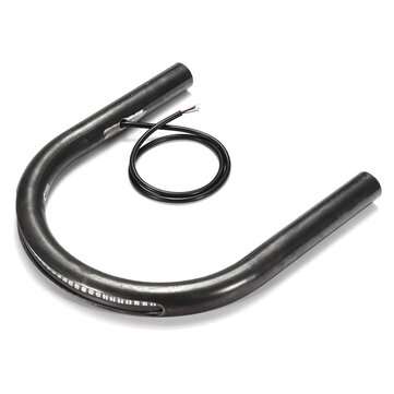 7/8inch Tube Black Cafe Racer Seat Frame Hoop Brat Loop LED Brake Turn Singal Lights (NO.: 002)