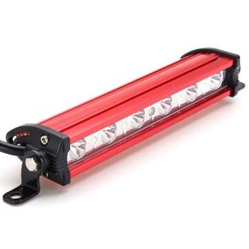7Inch 18W Car LED Work Light Bar Spot Beam Lamp Fog Driving 12V for Jeep Off Road B... (COLOR.: RED)