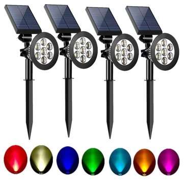 7LED Garden Lawn Light Outdoor LED Spike Lamp Bulbs Path Landscape Wate... (LIGHT COLOR: WHITELIGHT)