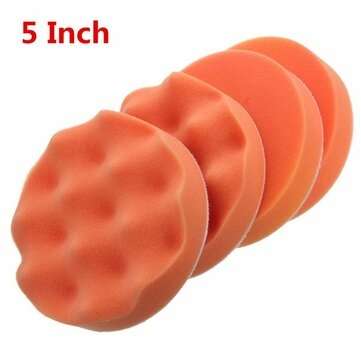 7pcs 3/4/5/6/7 Inch Buffing Pad Set M14 Thread Backer Plate Drill Adapter Polishing... (SIZE: 125MM)