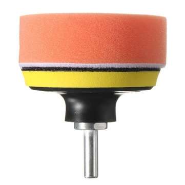 7pcs 3 Inch Buffing Pad Polishing Waxing Wheel with M10 Drill Adapter