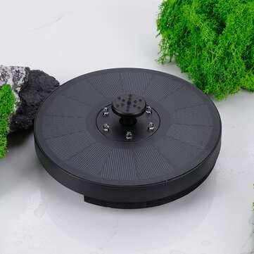 7V 160mm LED Colors Solar Fountain 4-in-1 Nozzle 3W Solar Powered Fountain Pump Solar Bird Bath Foun