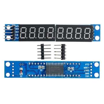 8 Digit Bit MAX7219 Digital Tube Display Module Board 7 Segment Digital LED Display 5V/3.3V Controll