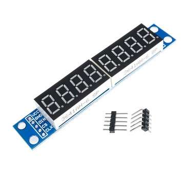 8 Digit Bit MAX7219 Digital Tube Display Module Board 7 Segment Digital LED Display 5V/3.3V Controll