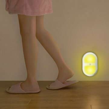 8 LED Night Light Wireless Motion Detector Wall Bathroom Bowl Seat Cabinet L... (LIGHT: #2WARMLIGHT)
