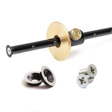 8 inch/203mm Stainless Steel and Brass Wheel Marking Gauge with Imperial and Metric Scale Woodworkin